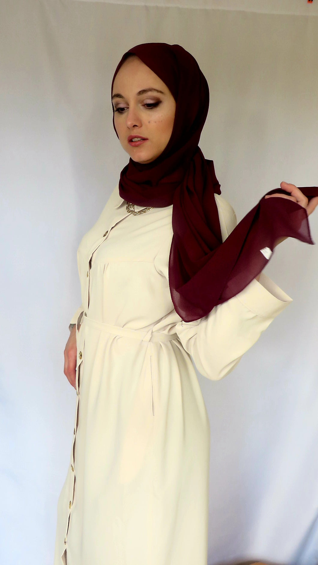 Beige long dress